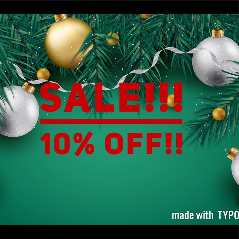 🔥FLASH SALE 🔥Today ONLY! 10% OFF YOUR PURCHASE!!